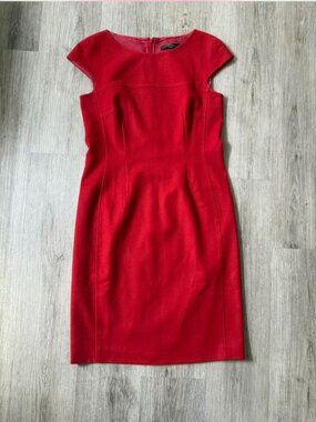 Weekend Max Mara Red Shift Dress XS/S | Tailored Fit | Hidden Gem